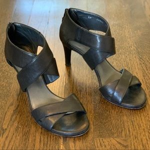 Stuart Weitzman Vintage Leather Strappy Heels